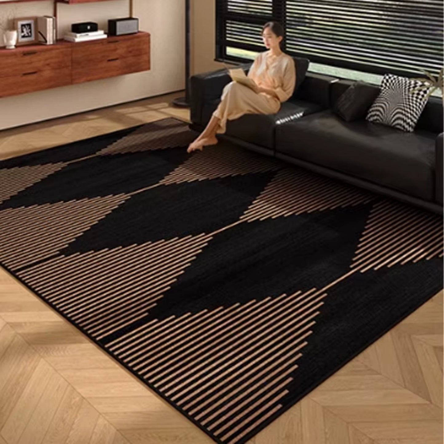 Top Graded Brown American Retro Style Large Jute Hand Woven Jute Rugs Home Decoration