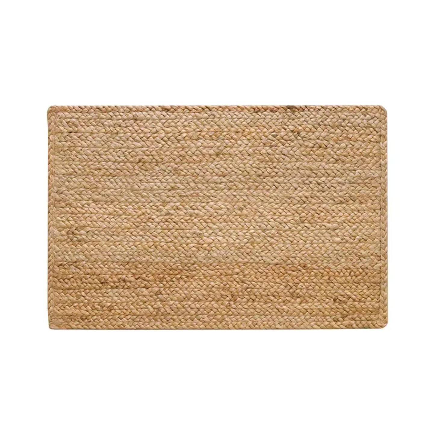 High Friction Hand Woven Wabi-Sabi Style Double Sided Living Room Pure Jute Floor Mat Home Decor