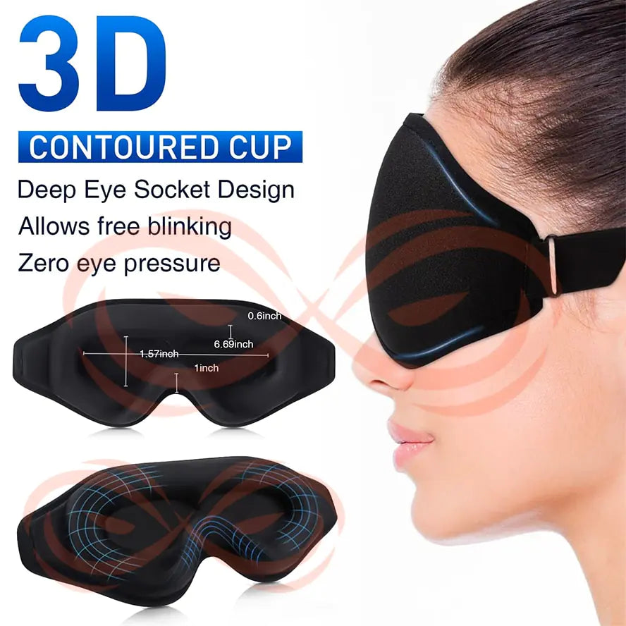 Super Soft Adjustable 3D Sleeping Eye Mask For Better Sleep