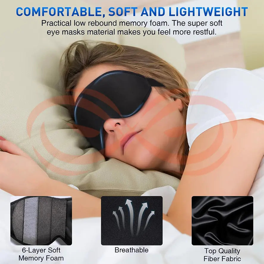 Super Soft Adjustable 3D Sleeping Eye Mask For Better Sleep