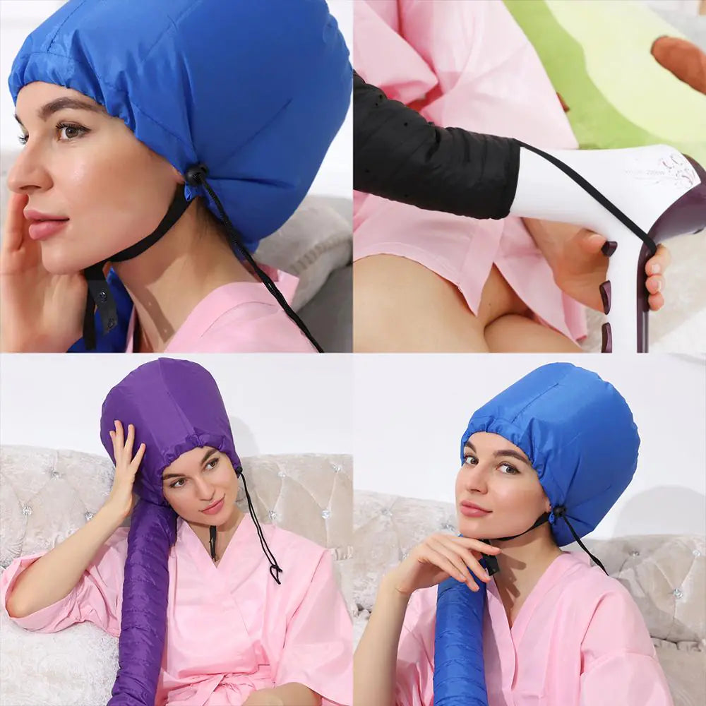 Nylon Fabric Portable Hair Perm Warm Air Dryer Cap