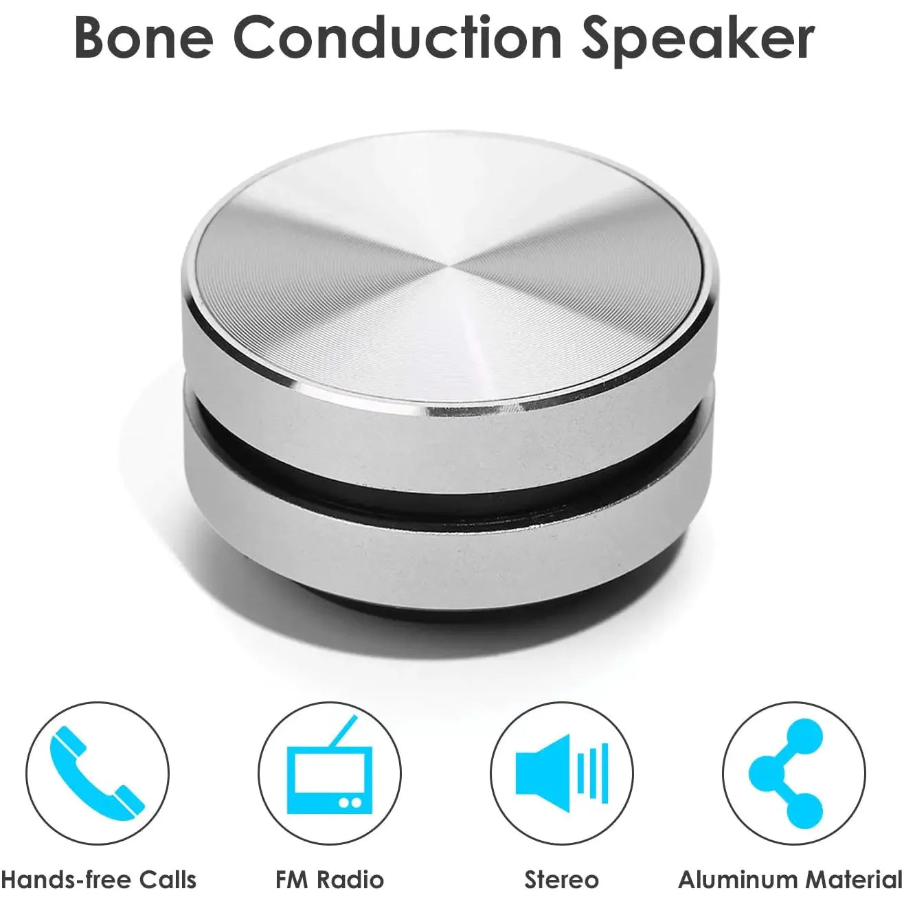 Aluminium Alloy Wireless Stereo Vibration Bluetooth Speaker