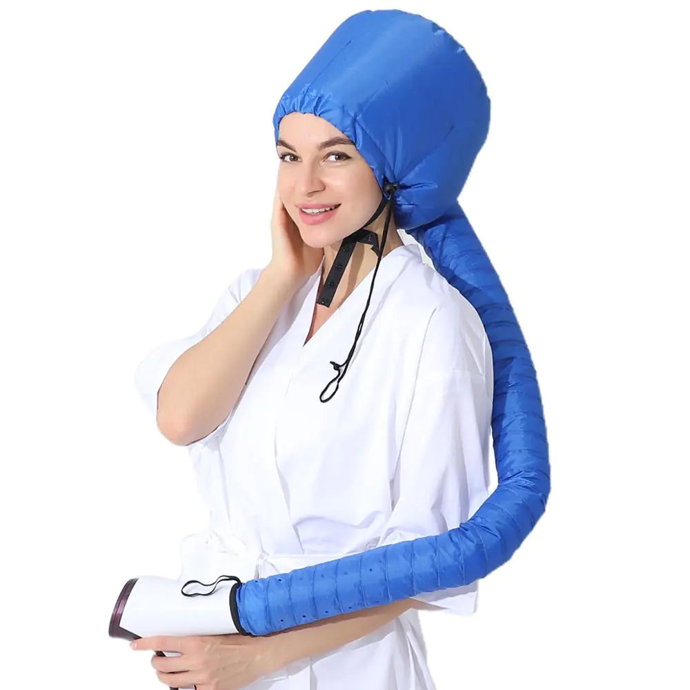 Nylon Fabric Portable Hair Perm Warm Air Dryer Cap