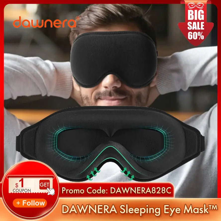 Super Soft Adjustable 3D Sleeping Eye Mask For Better Sleep