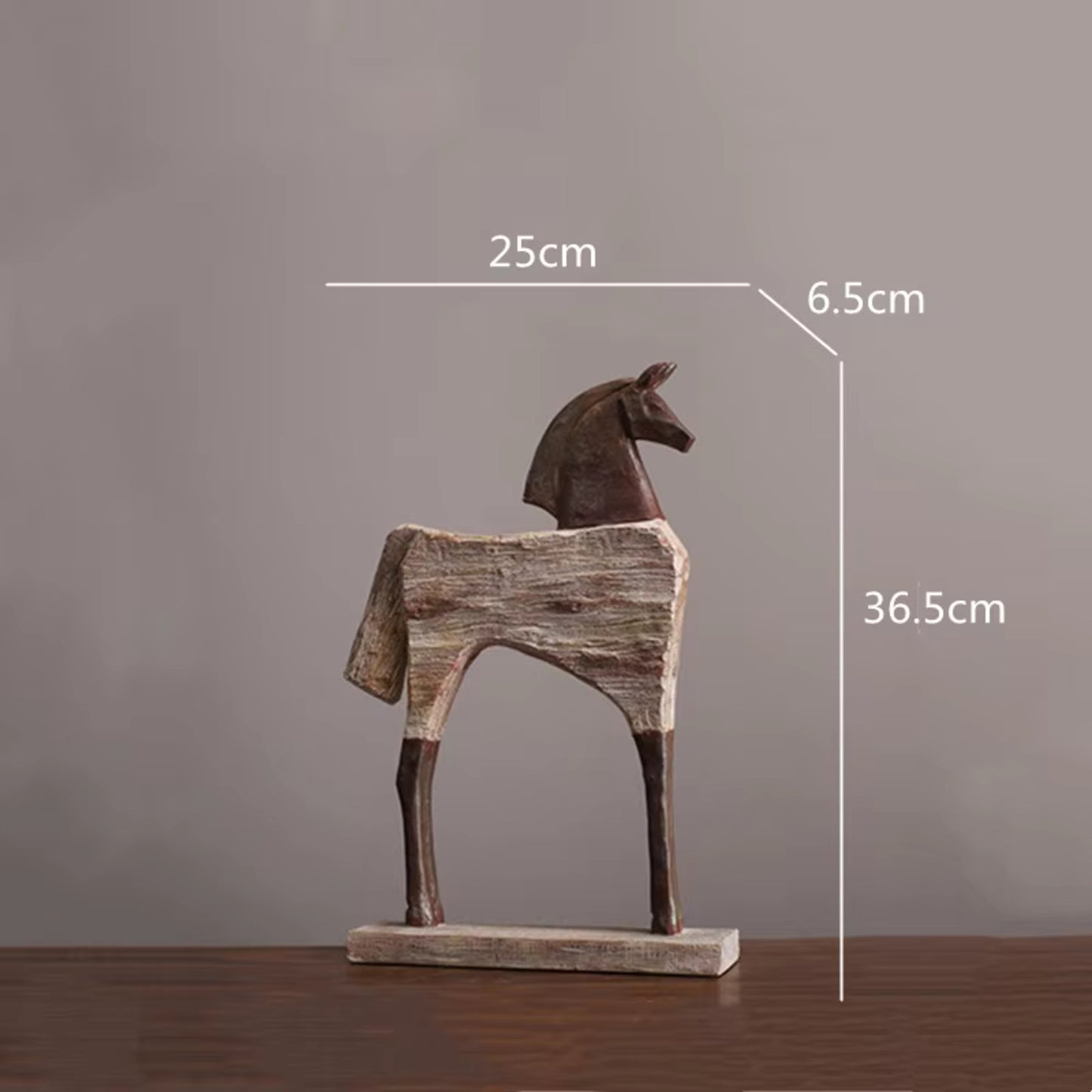 Attractive The Horse Simulated Animal Wooden Sculpture Hand Carving Home Decor Figurines 20cm