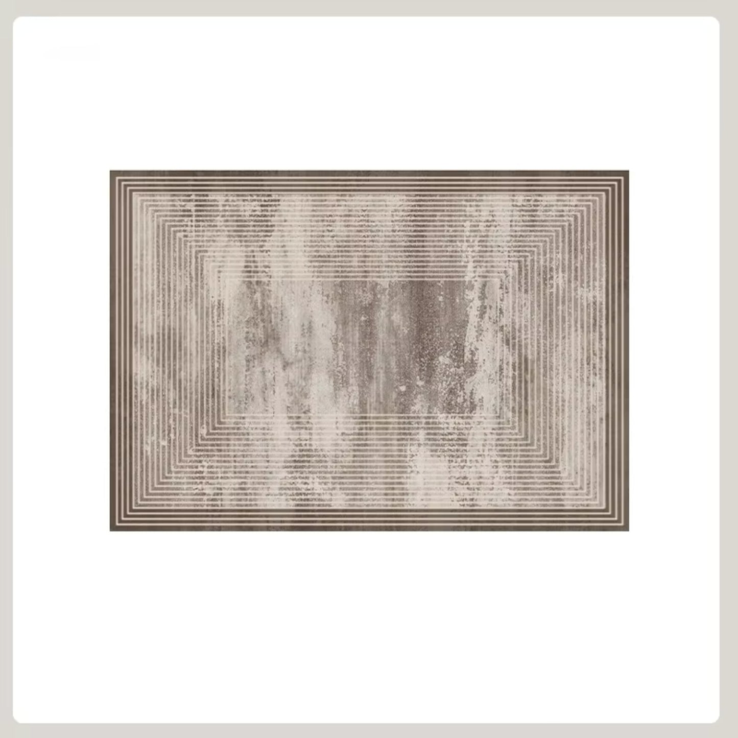 High Quality Abstract Design Brown Striped Creative Luxurious Living Room Jute Rug Decor