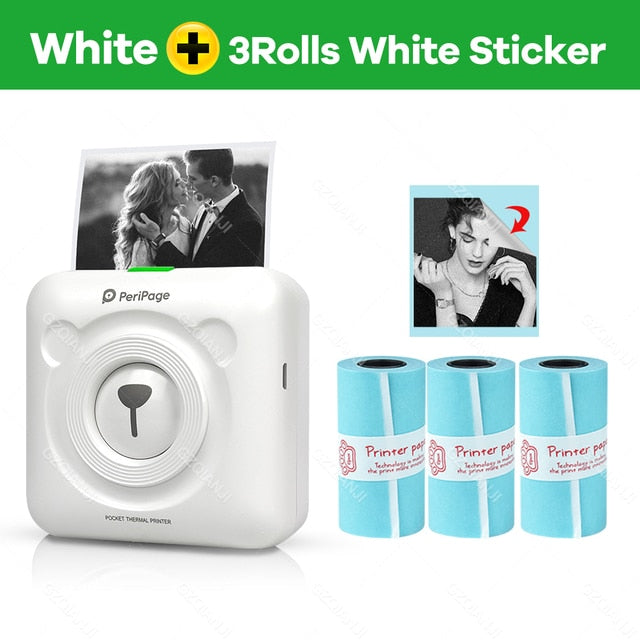 A6 Portable Bluetooth Compatible Convenient Mini Pocket Label Printer