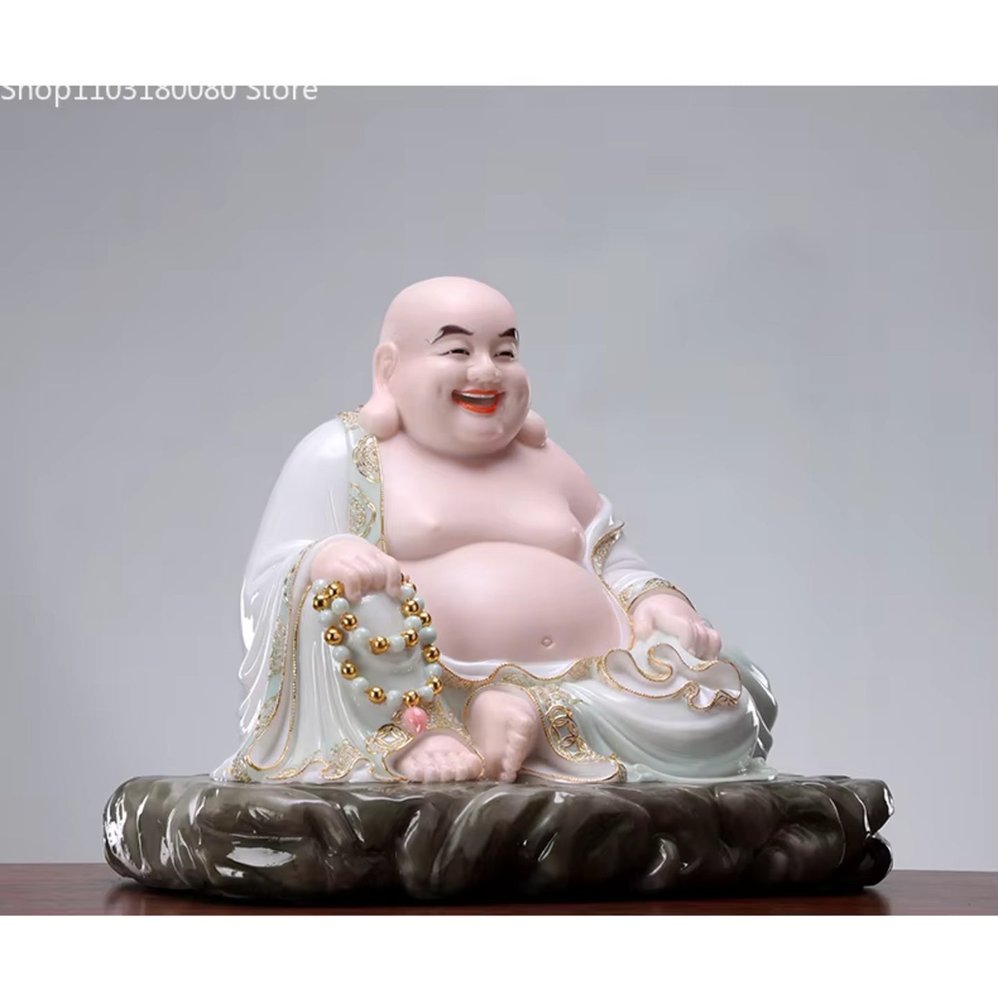 Best Quality White Marble Maitreya Buddha Statue Home Decor Size Variants