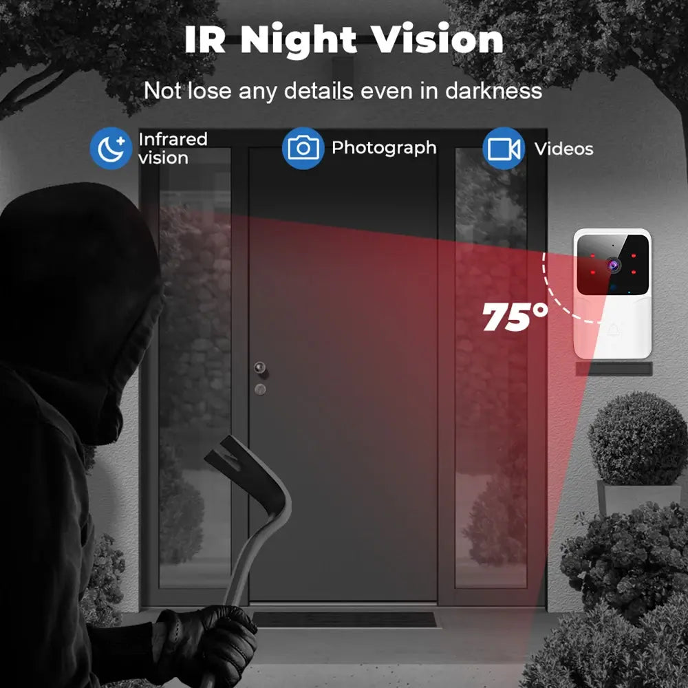 AI Intelligence Smart WI-FI Video Doorbell For Smart Homes