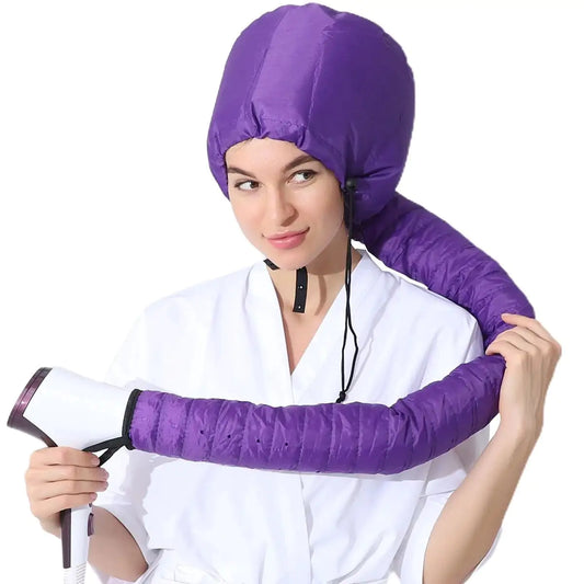 Nylon Fabric Portable Hair Perm Warm Air Dryer Cap