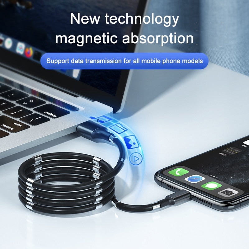 Sophisticated Design Magnetic Thick Copper Core Flexible USB Rope