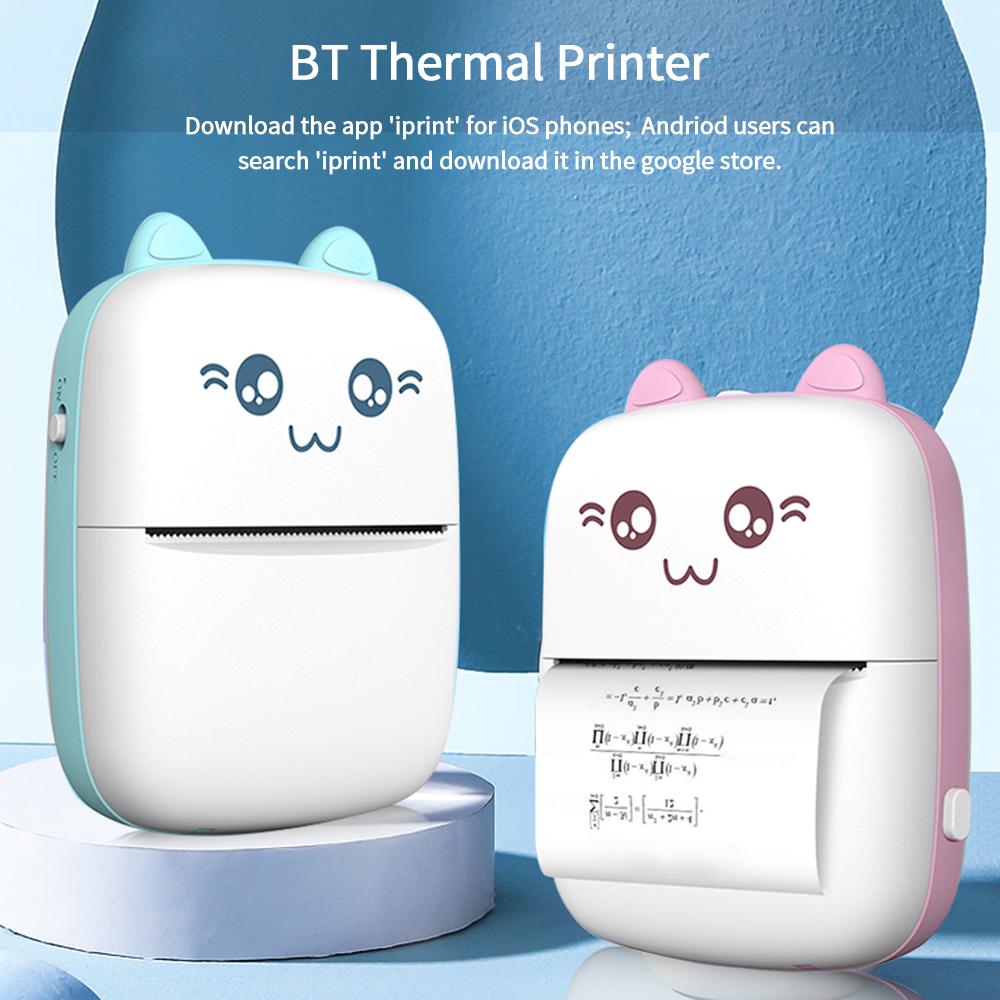 1000mAh Best Quality Bluetooth Compatible Designer Mini Printer