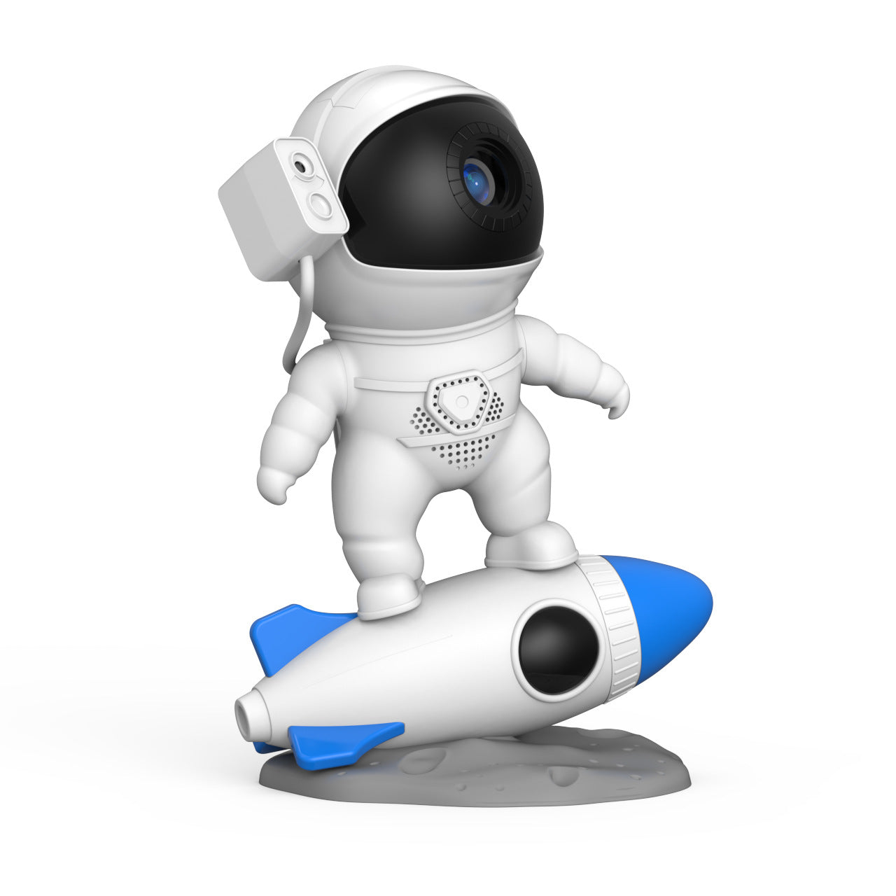 Elegant Galaxy Aesthetic Design Rocket Astronaut Desktop Projector